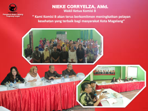 Read more about the article Komisi B DPRD dalam kegiatan menyapa warga yang dipimpin pimpin langsung oleh Wakil Ketua Niekecorry Elza, 