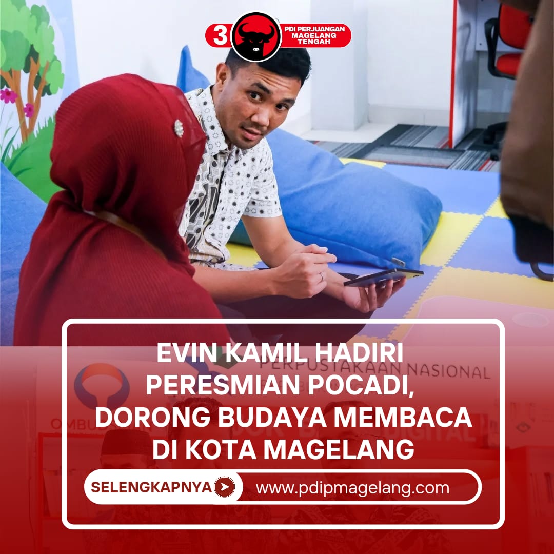 Read more about the article Evin Kamil Hadiri Peresmian POCADI, Dorong Budaya Membaca di Kota Magelang
