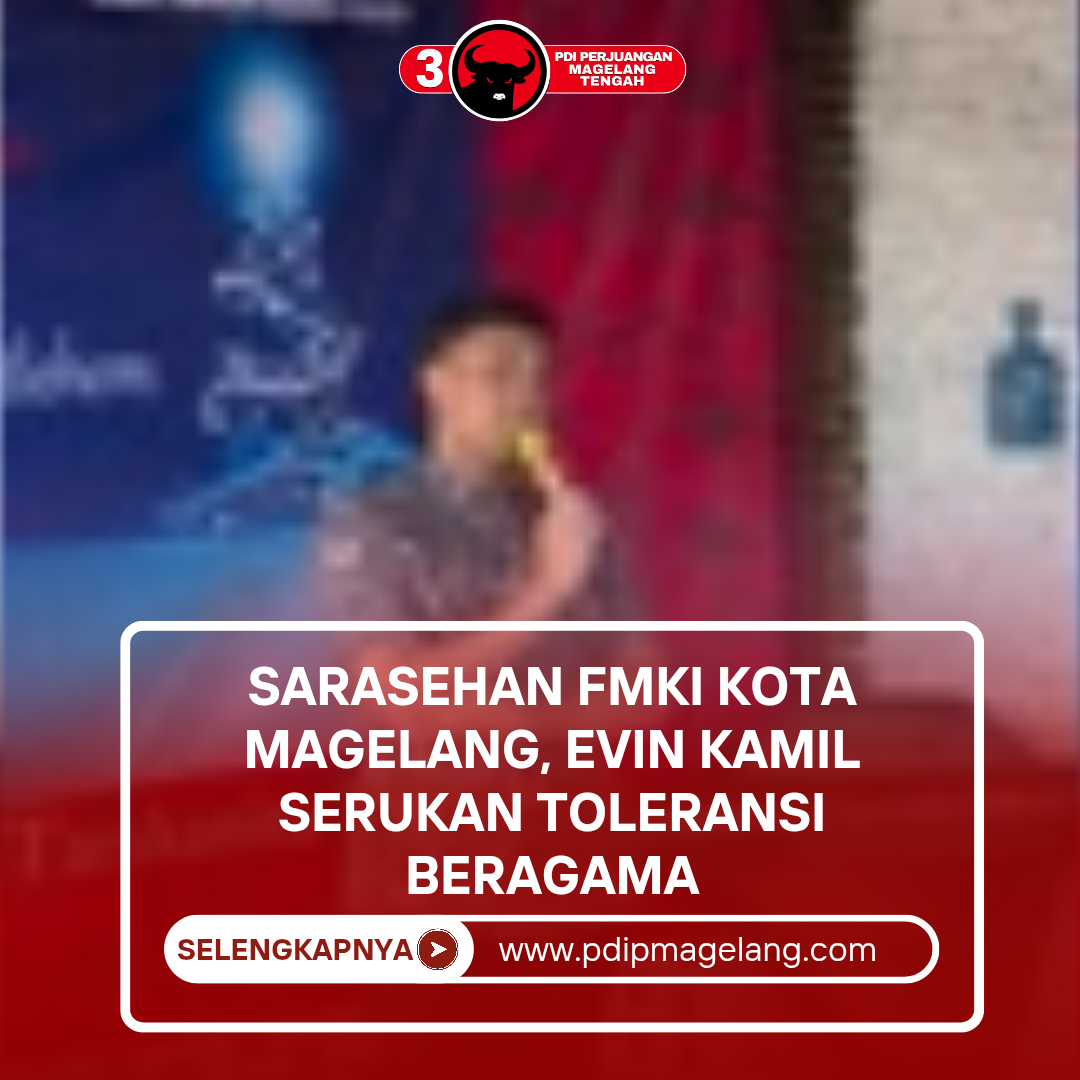Read more about the article Sarasehan FMKI Kota Magelang, Evin Kamil Serukan Toleransi Beragama