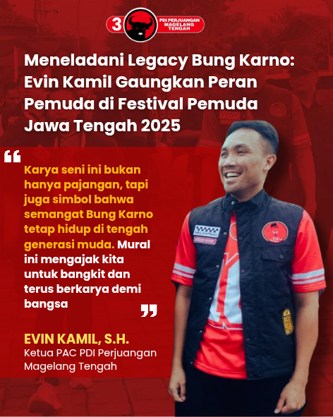 Read more about the article Legacy Bung Karno di Borobudur: Evin Kamil Gaungkan Peran Pemuda di Festival Jawa Tengah 2025